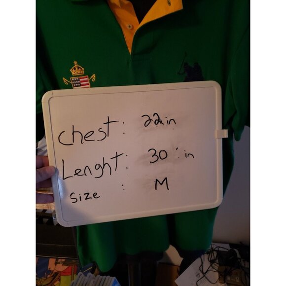 U.s. Polo Assn Green Us Open Championship Polo Size Medium - Picture 7 of 7